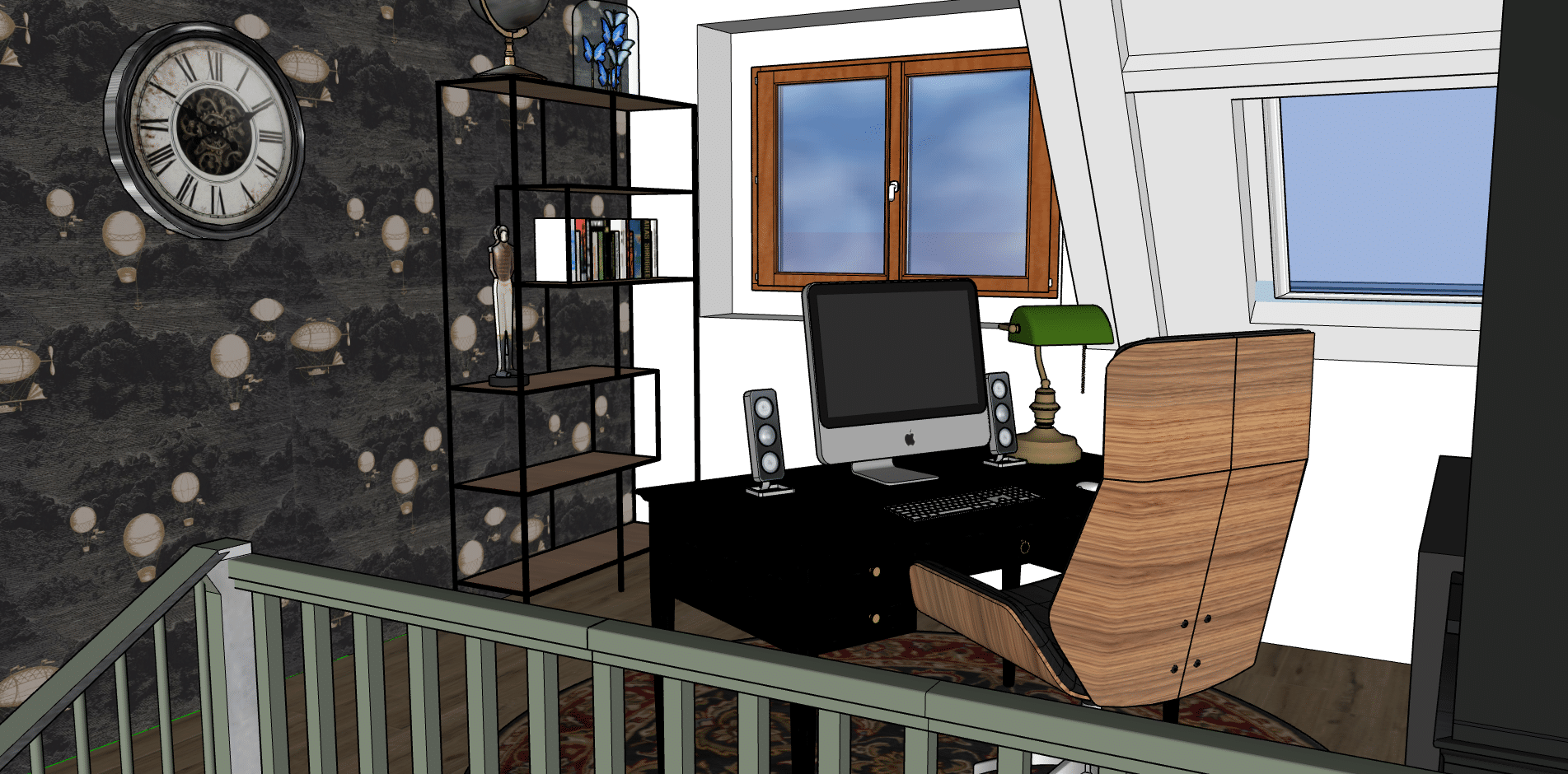 Bureau cabinet de curiosité1