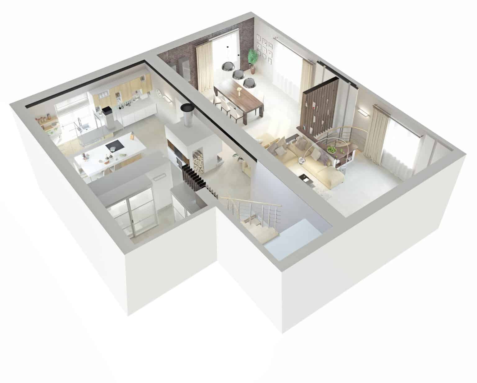 Plan appartement 3D